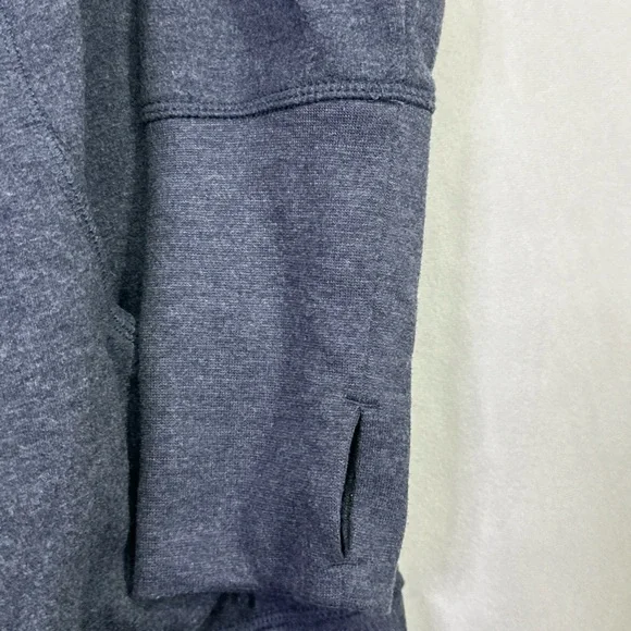 Eddie Bauer Fleece Summit Wrap Open Cardigan Thumb Holes - Picture 6 of 9